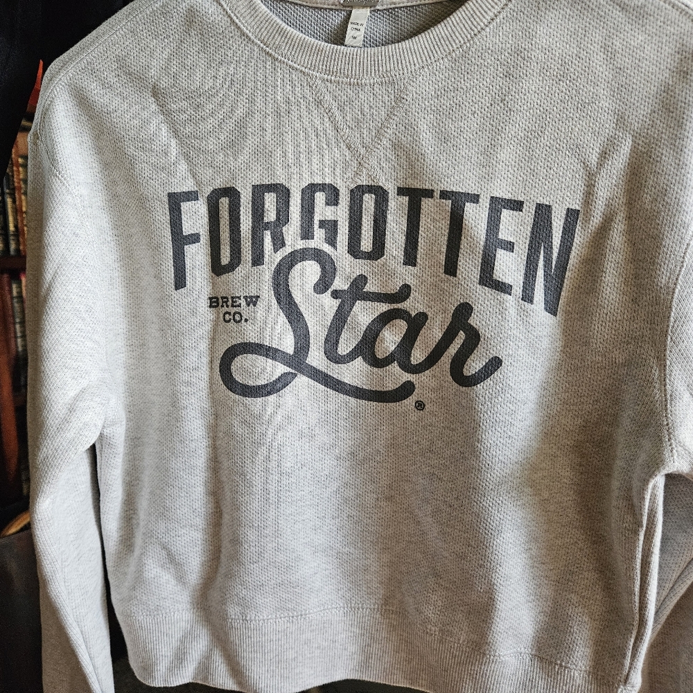 Forgotten star brewery crop top sweatshirt